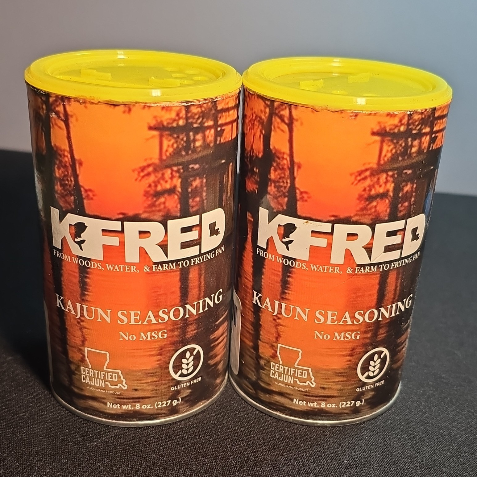 KFRED Kajun Cajun Seasoning No MSG Gluten Free Certified Cajun 8 oz 2 Pack