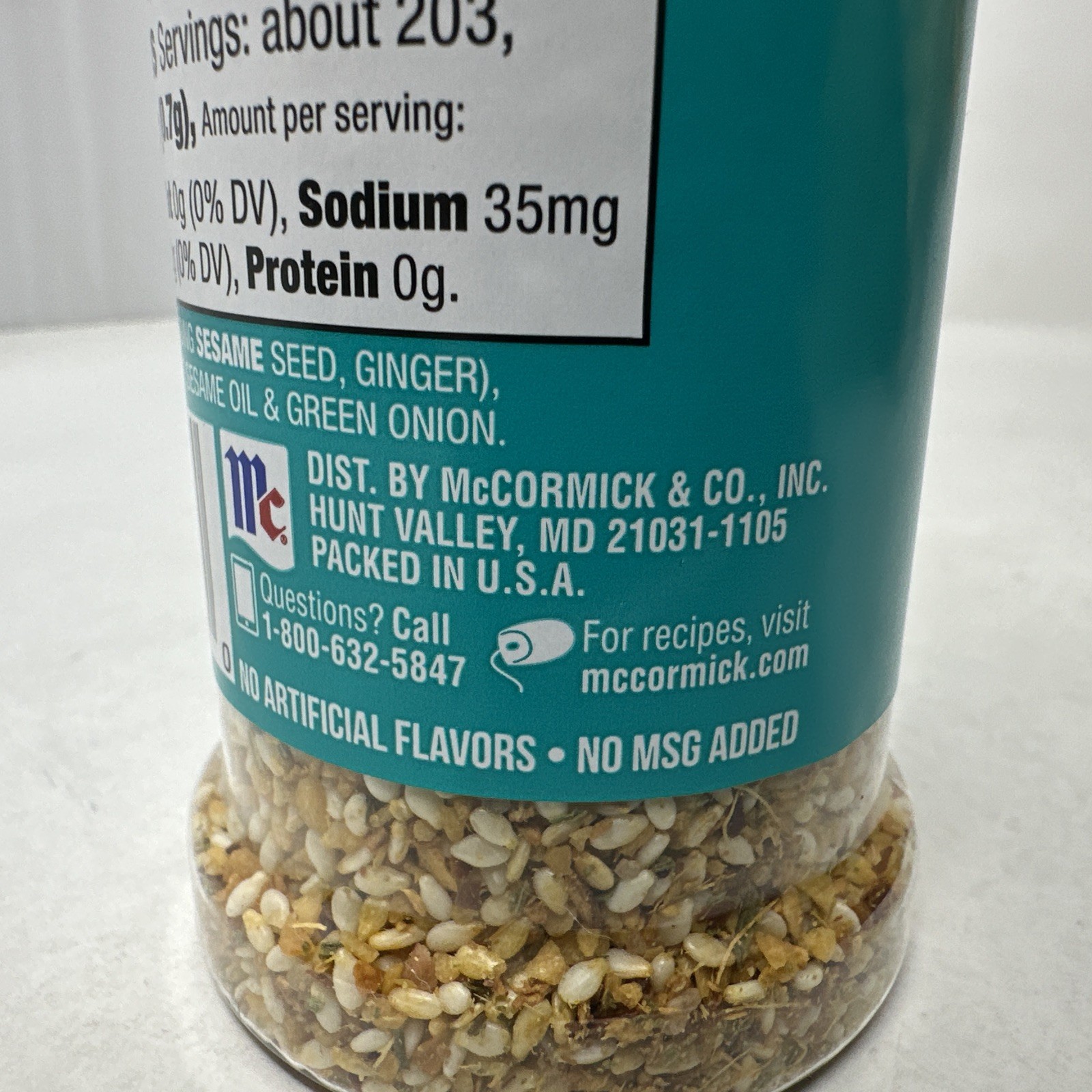 McCormick Sesame Ginger Garlic Himalayan Pink Salt Non-GMO 5oz Discontinued