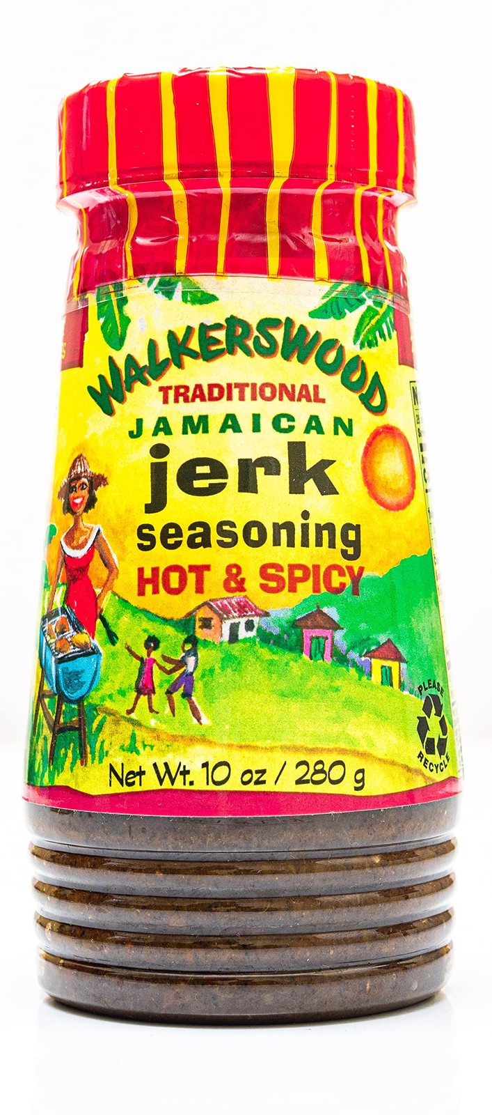 Walkerswood Traditional Jamaican Jerk Seasoning, 10 Ounce (Pack of 1), Hot