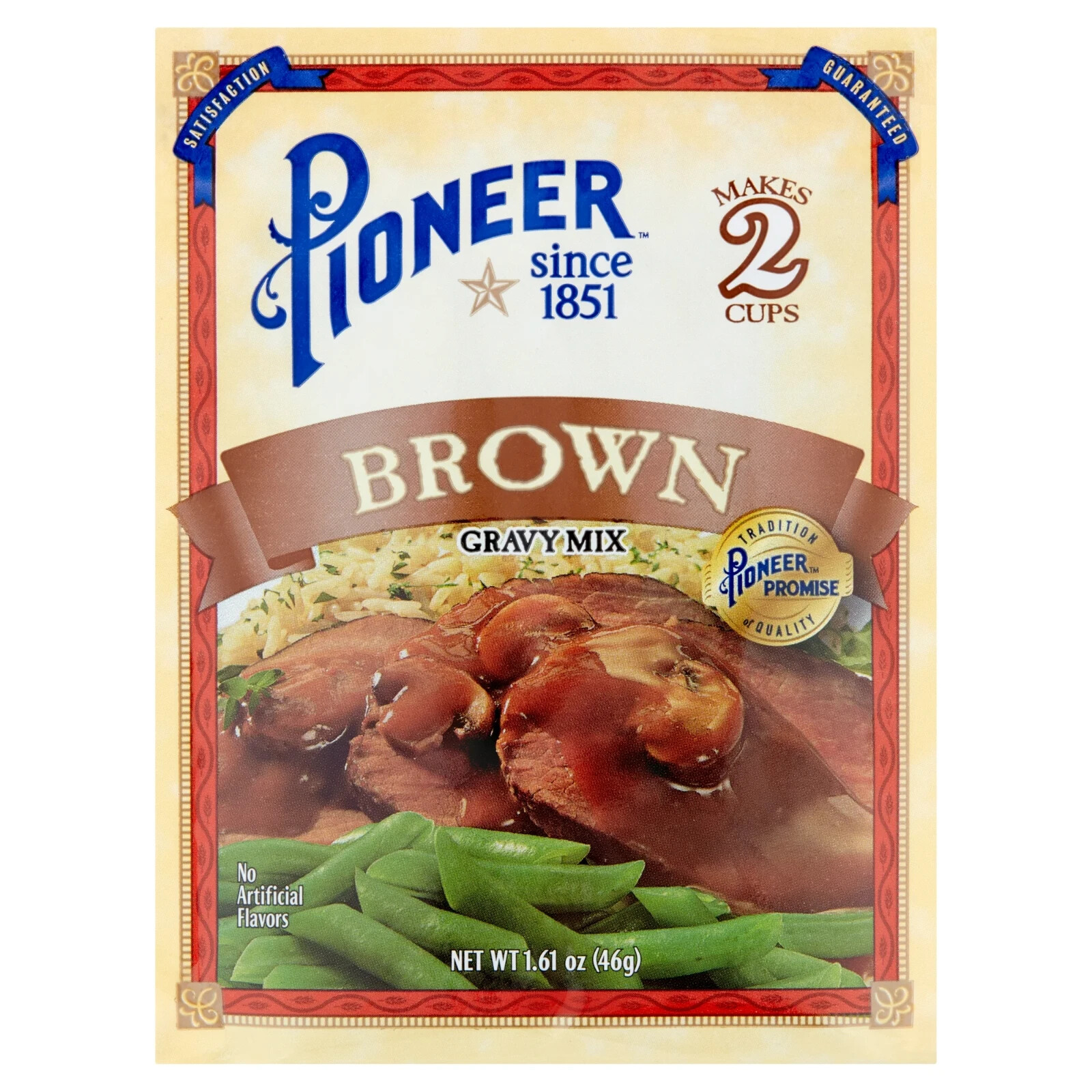 8-Pack Pioneer Premium Brown Gravy Mix, 1.61 oz Packets Mix in every meal.