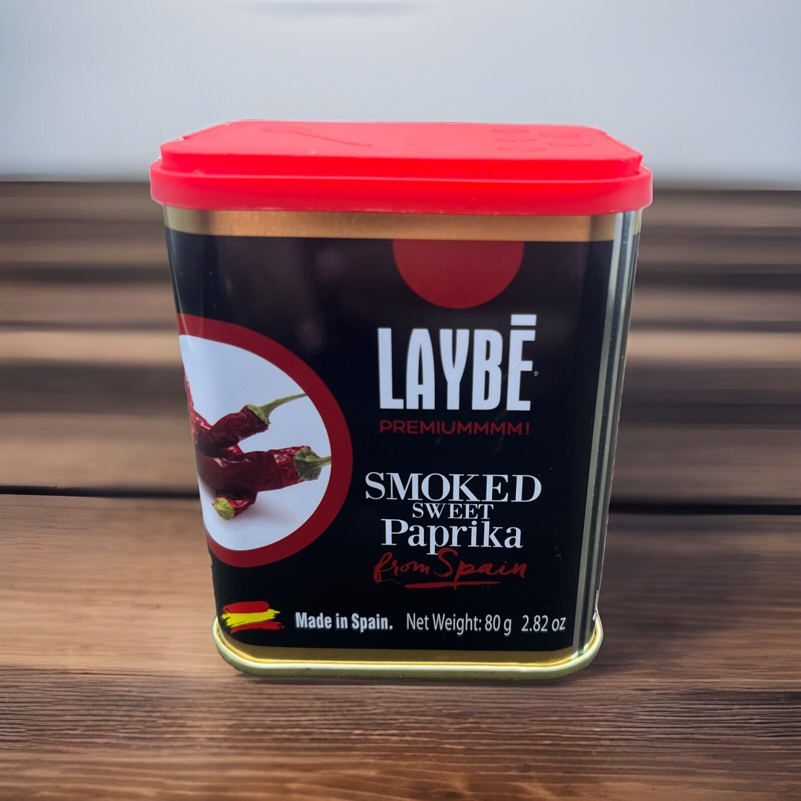 Laybe Spanish Smoked Sweet Paprika Powder Spice 2.82oz 80g Made in Spain