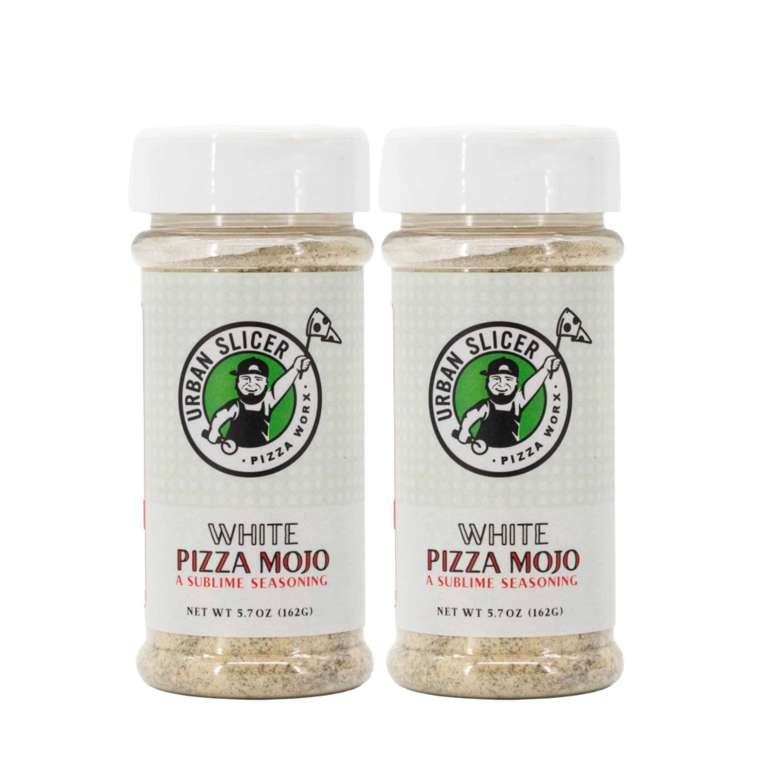 White Pizza Mojo Pizza Seasoning | Pack of 2 | 4.7 oz. | Urban Slicer Pizza Worx