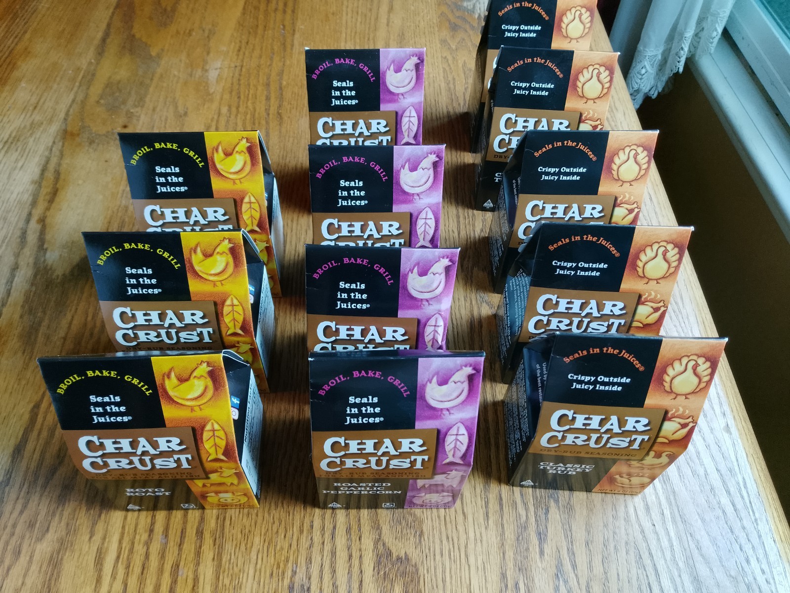 New Char Crust Dry Rub Seasoning Lot of 12 x 4 oz Assorted Flavors New in Boxes