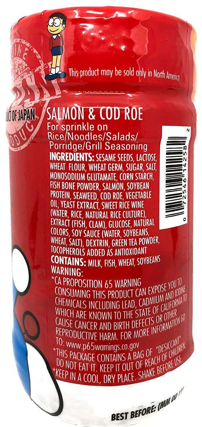 Japan Doraemon Furikake “Sesame Salt” and “Salmon Cod Roe” Rice Seasoning Mix