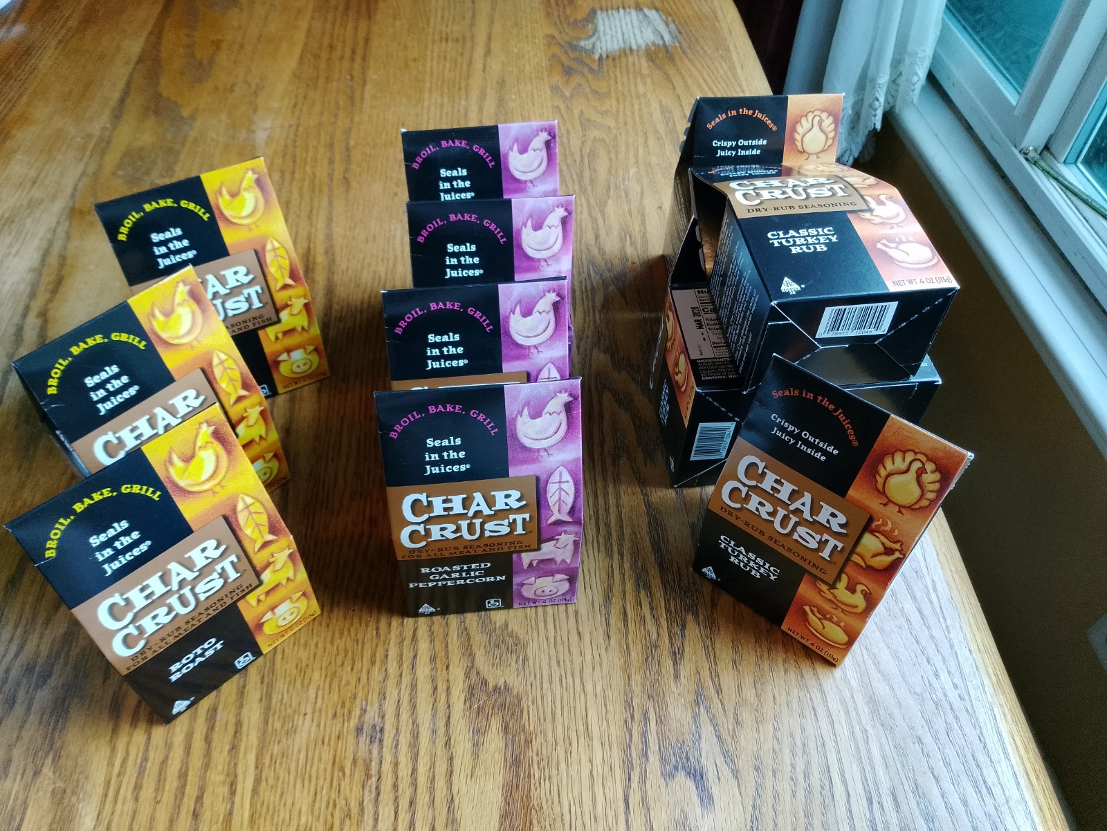 New Char Crust Dry Rub Seasoning Lot of 12 x 4 oz Assorted Flavors New in Boxes
