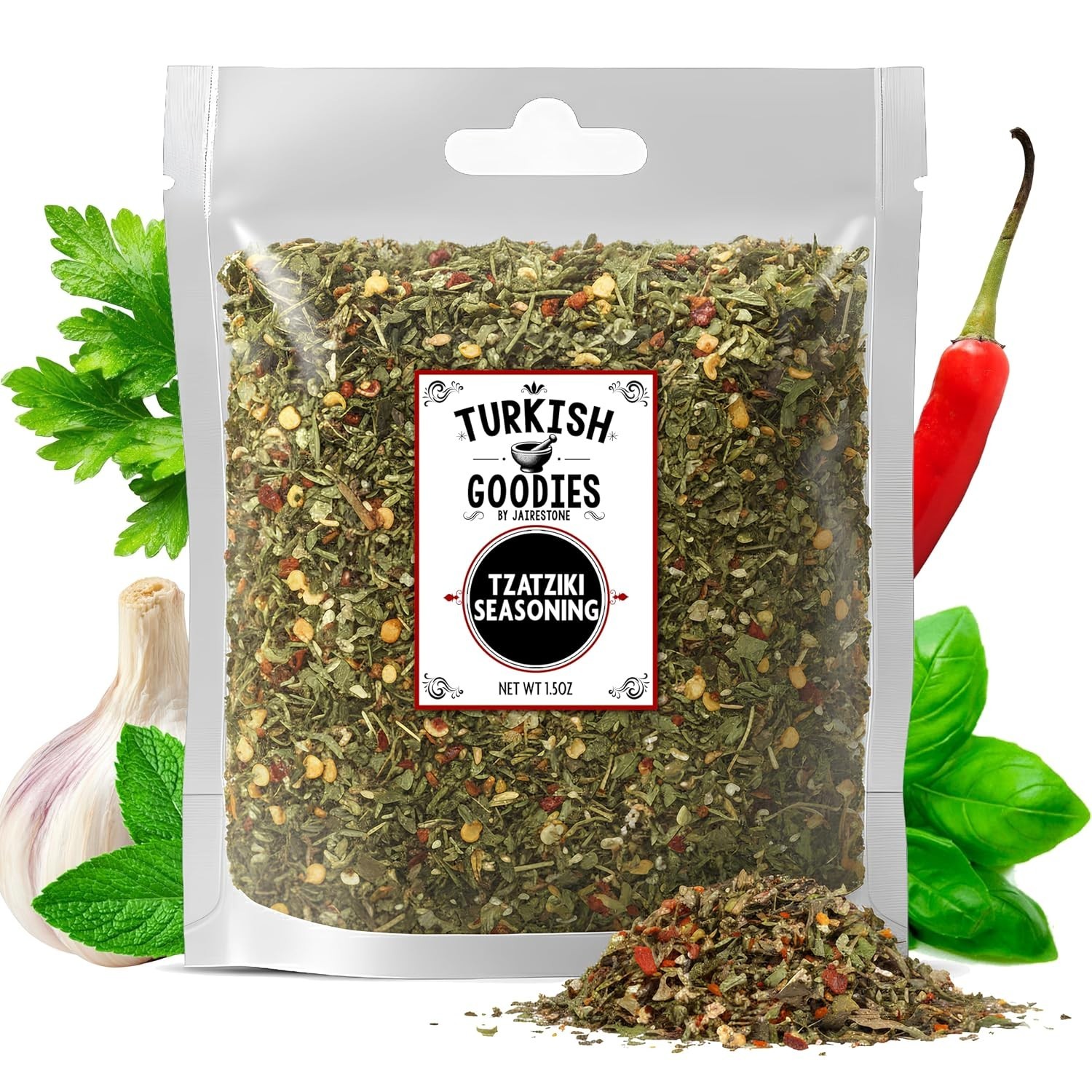 1.5 oz Tzatziki Spice Mix | Versatile Greek Flavor for Dips & Roasted Dishes