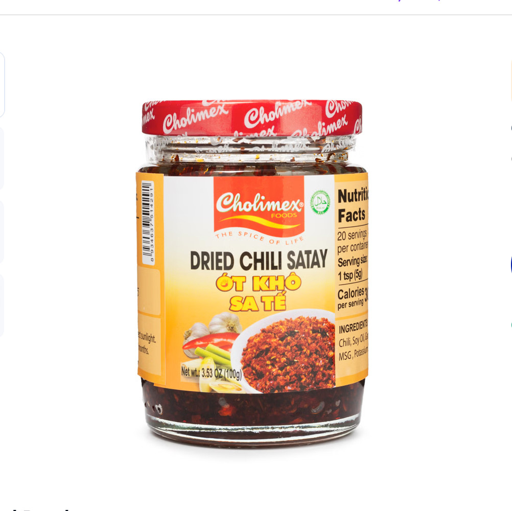 Cholimex Dried Chili Satay Sauce 100 g (pack of 4)