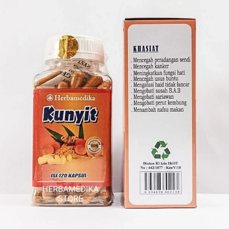 KUNYIT Powder Caps Natural Organic Herb Spices Fresh Pure Hygienic Premium
