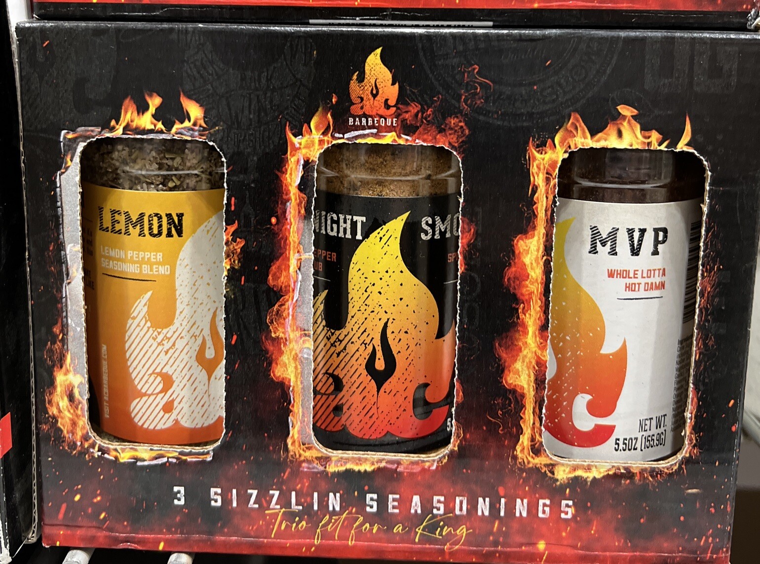 HUSKY & HANDSOME 3 ASSORTED BBQ (Barbeque) RUBS- Model 30020AC Lemon, Smoke, MVP