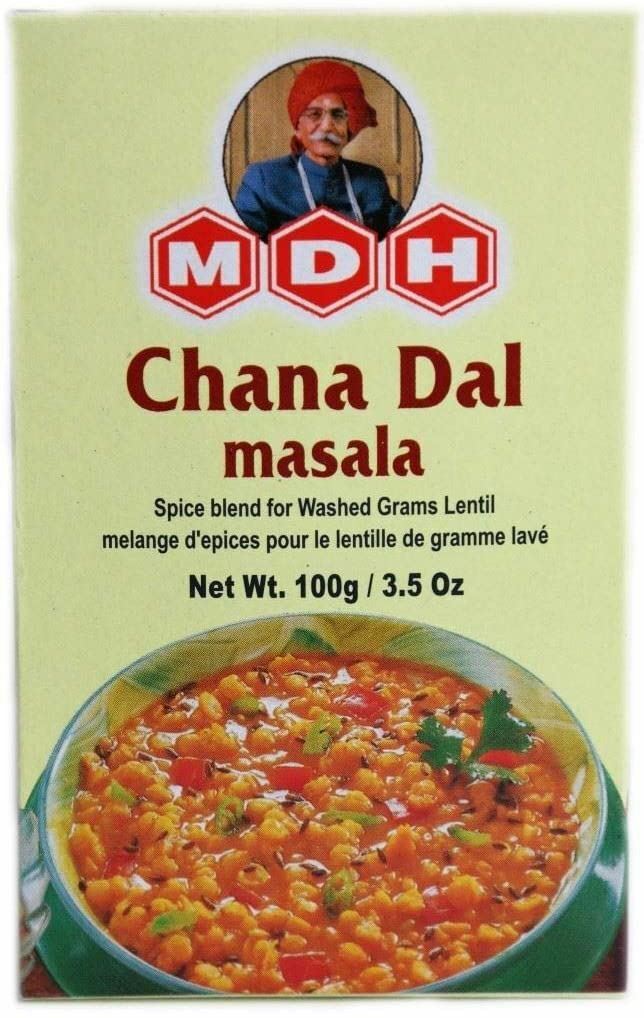MDH Chana Dall Masala (spices blend for washed green lentil) 100g (pack of 4)
