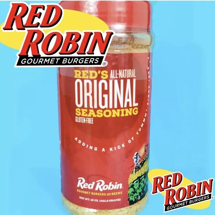 16oz Red Robin Seasoning – LARGE Size – Original – New, Fresh, Factory Sealed