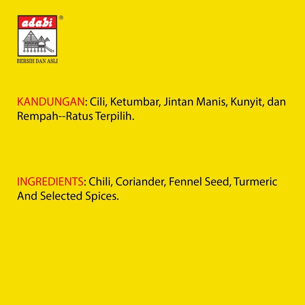4 packs x 24g ADABI Fish Curry Powder Kari Ikan