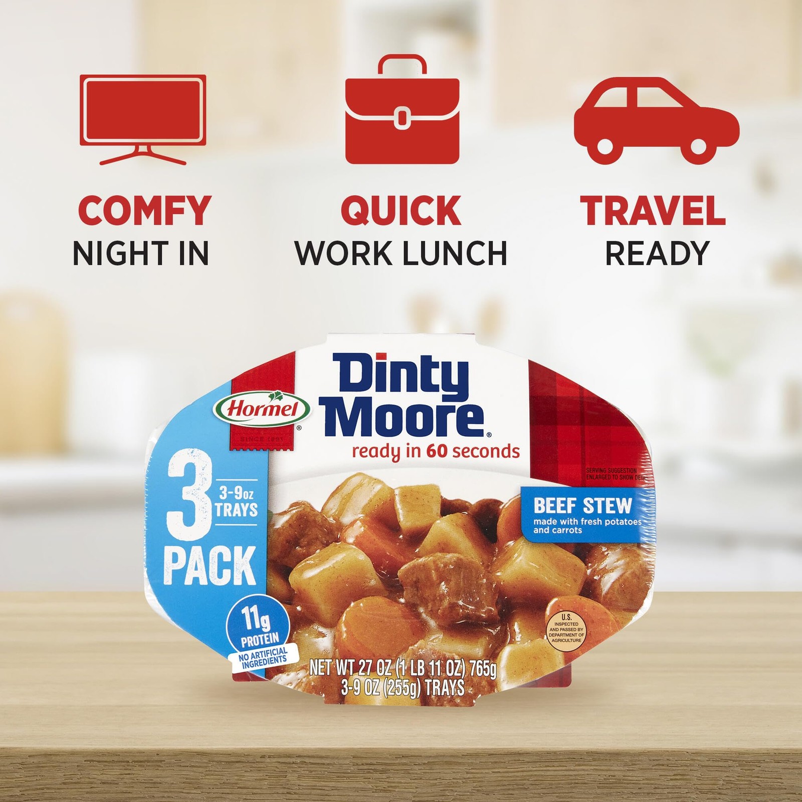 Compleats Dinty Moore Beef Stew, 9 Ounce (Pack of 3) 9