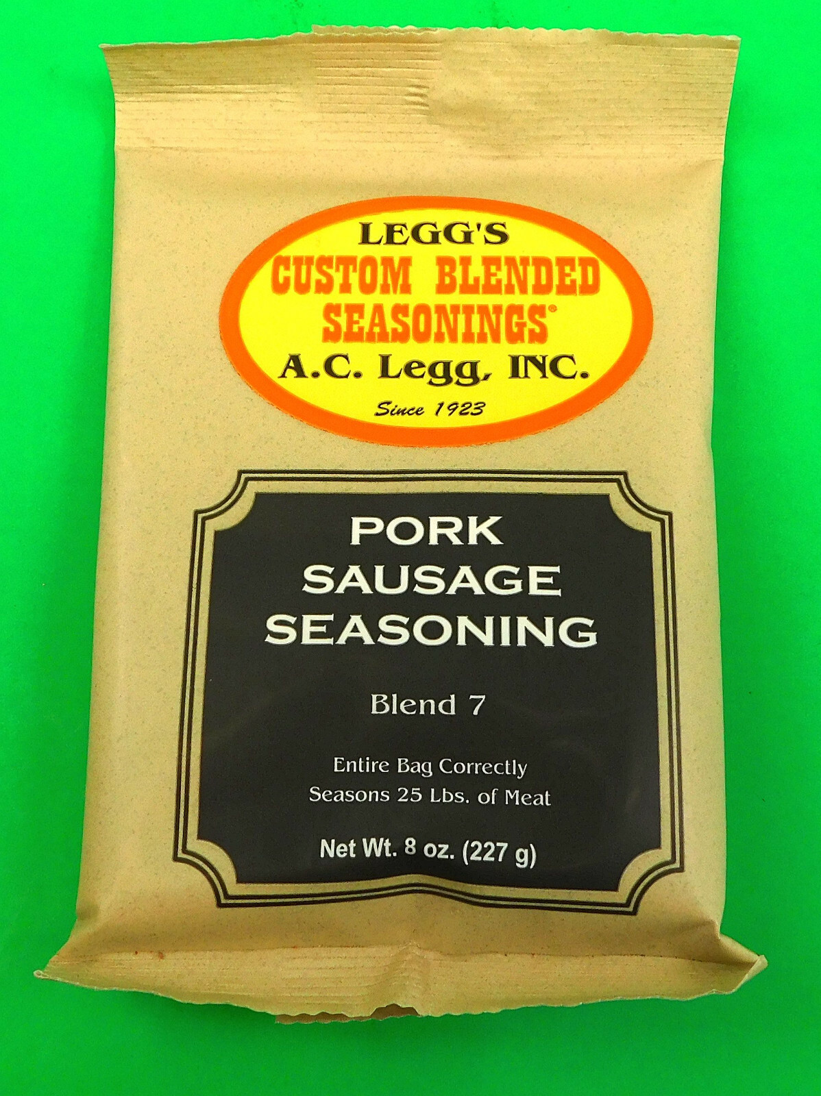 Mild Heat Old Plantation Pan Sausage Seasoning #7 for 50 Lbs Venison Pork
