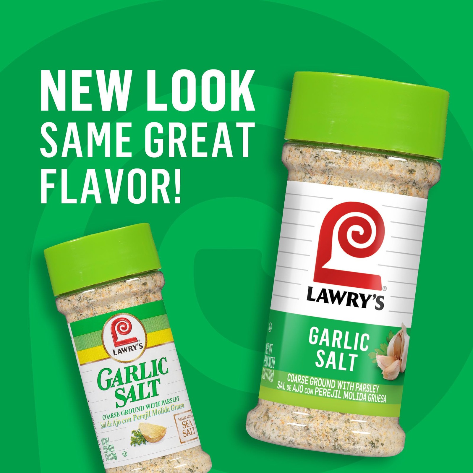 Lawry’s Coarse Ground with Parsley Garlic Salt, 6 oz 6 Ounce (Pack of 12)