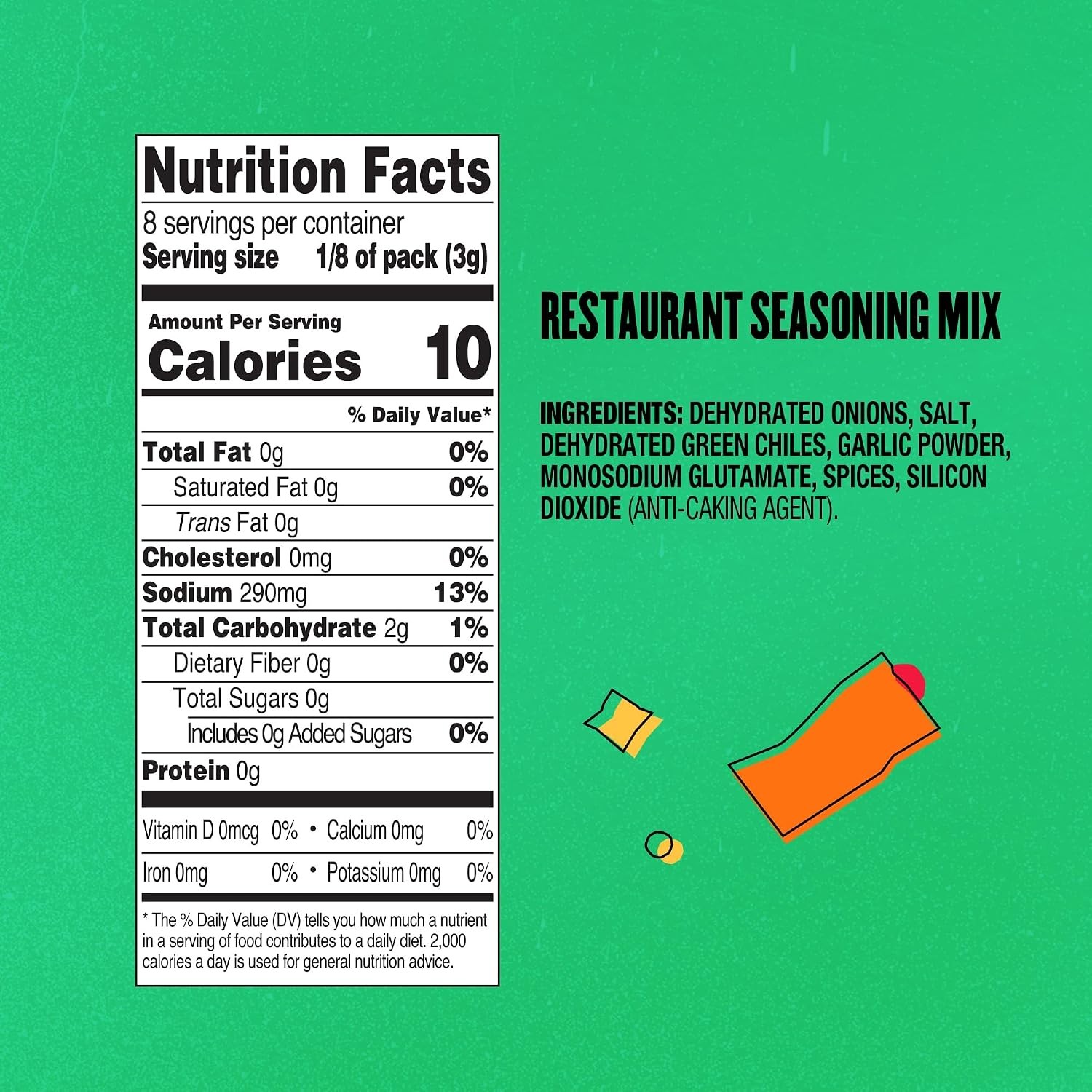 Chi Chi’s Fiesta Restaurante Seasoning Mix, 0.78 Ounce (Pack of 24)