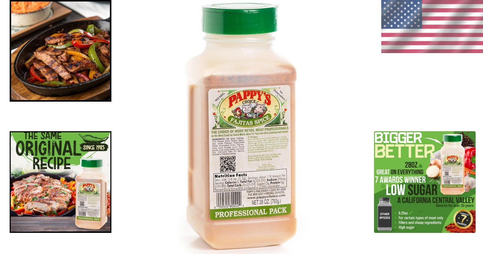 California’s Legendary 28 Oz Fajita Spice Seasoning – Perfect for Grilling