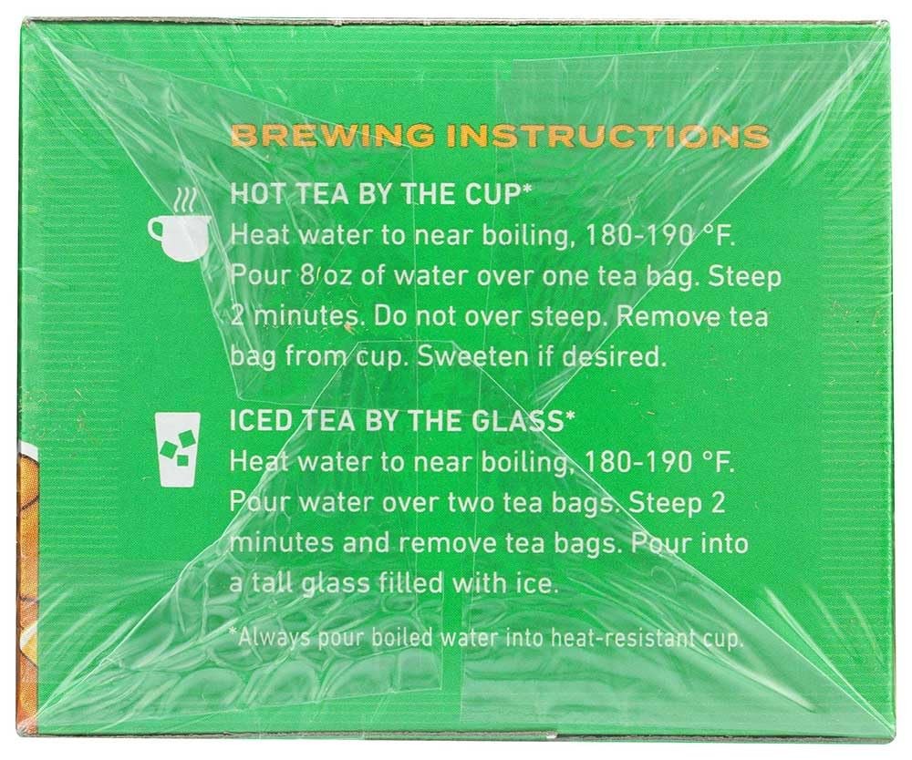 Celestial Seasonings Green Tea, Honey Lemon Ginseng, 20 20 Count (Pack of 6)