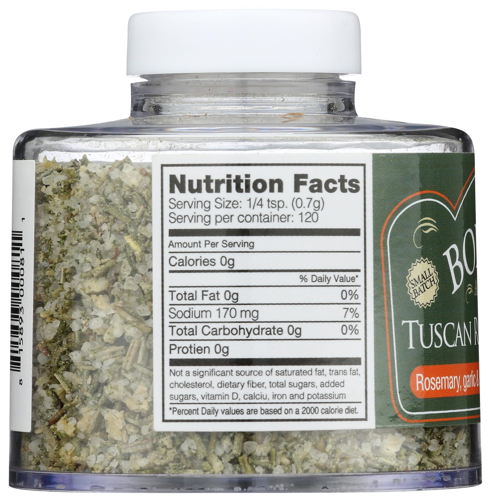 Borsari Salt Seasoning Rosemary Sage Tuscan 3.2 Ounce