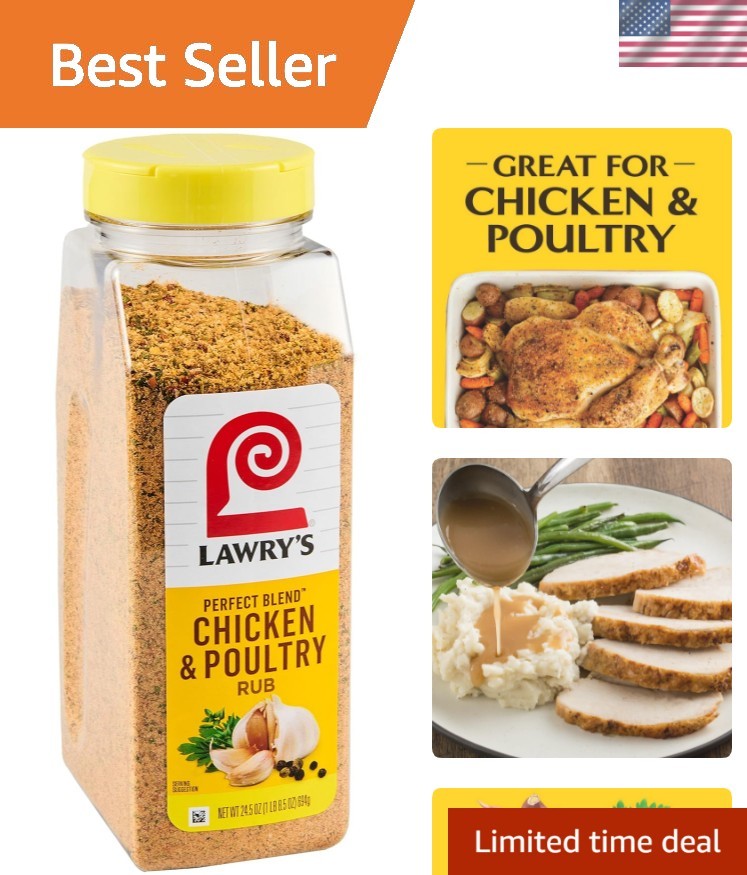 Perfect Blend Chicken & Poultry Rub, 24.5 oz – Gluten-Free Flavor Booster