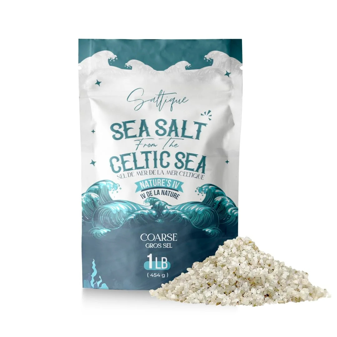 French Sea Salt Coarse 1lb- 100% Natural and Unrefined – Hand-Harvested Mineral