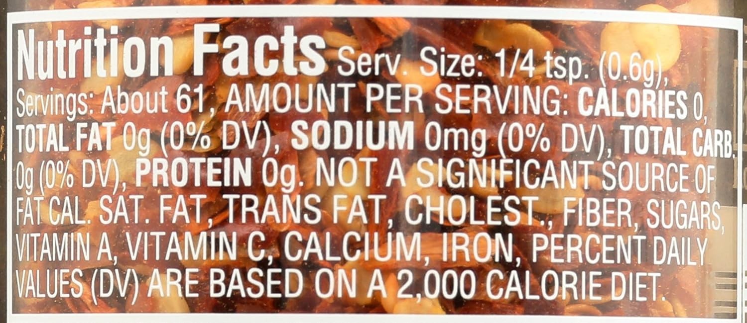 Morton & Bassett Crushed Red Chili Flakes Spice, Non-GMO, Salt-Free, 1.3oz