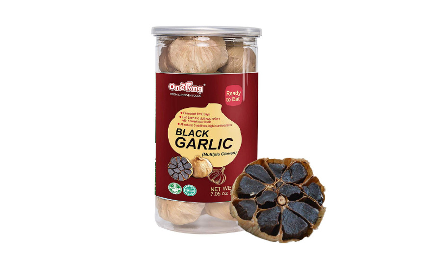 Natural Black Garlic 90 Days Fermented Soft Taste Multiple Cloves Antioxidant US