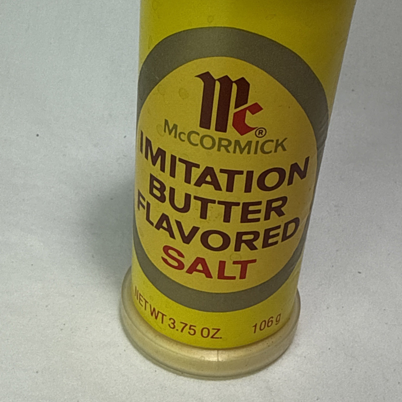 mccormick Imitation Butter Flavored Salt 1981 Vintage Kitchen Decor Movie Props