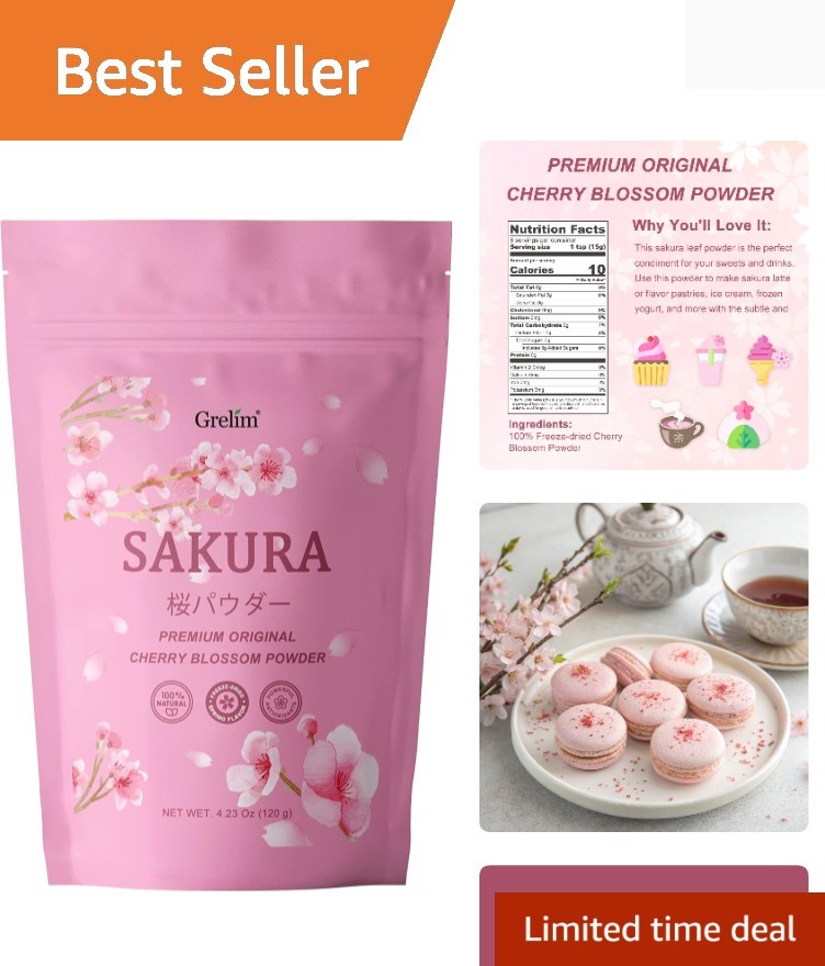 Sakura Powder Cherry Blossom Powder for Baking,Made in Kanagawa Great for S…