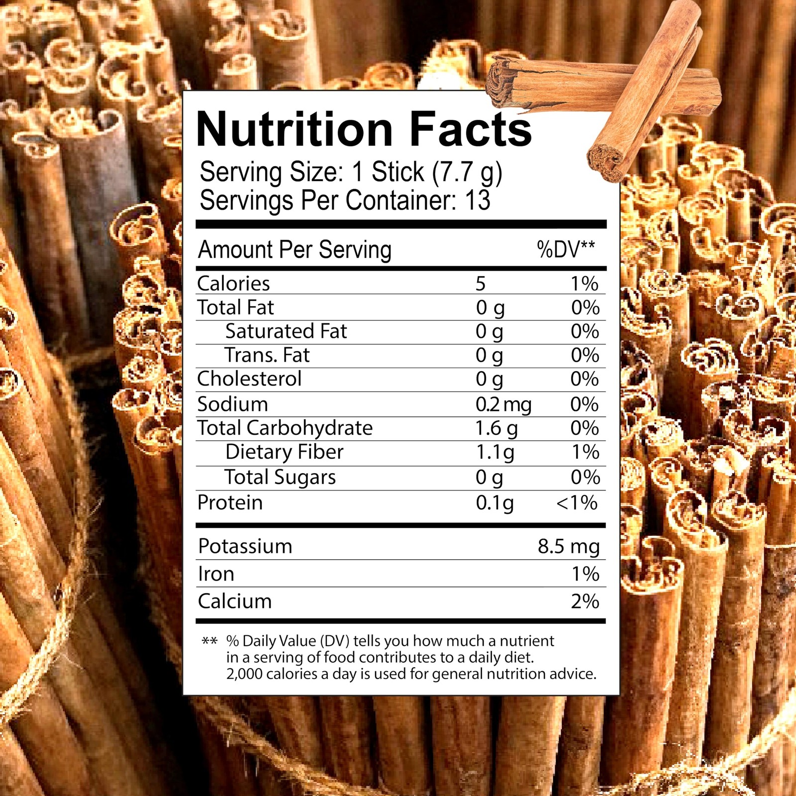 Organic Ceylon Cinnamon Sticks Single Estate Sri Lanka Non-GMO Fair-Trade