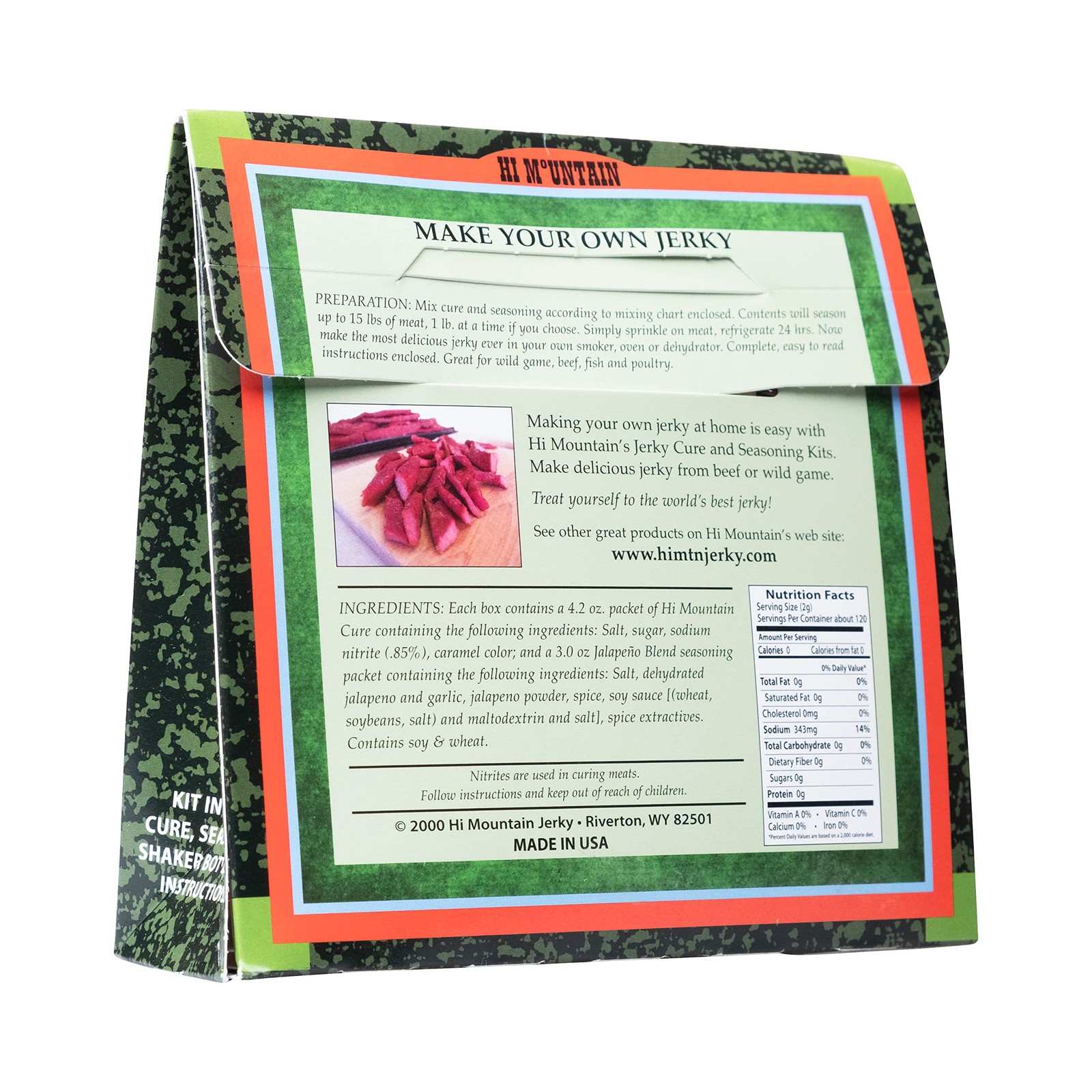 Hi Mountain Jerky Seasoning and Cure Kit | JALAPENO 7.2 Ounce (Pack of 1)