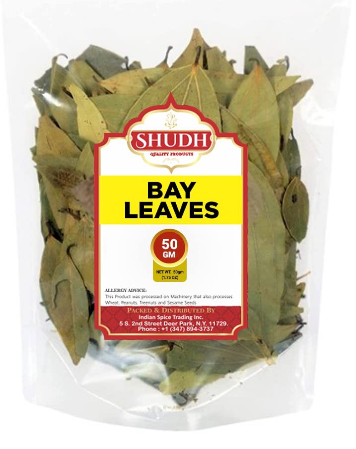 Extra Large Whole Shudh Bay Leaves All Natural Hand Selected Spice 50gm Large