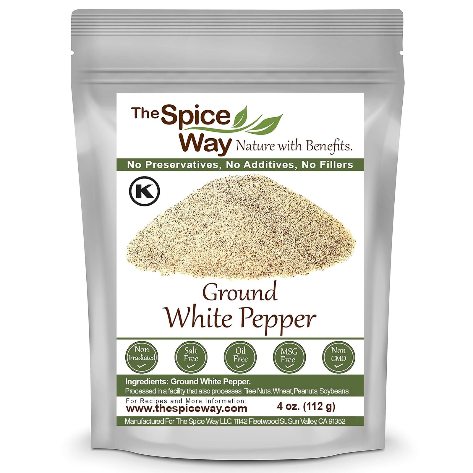 Ground White Pepper – (4 oz) pure pepper powder