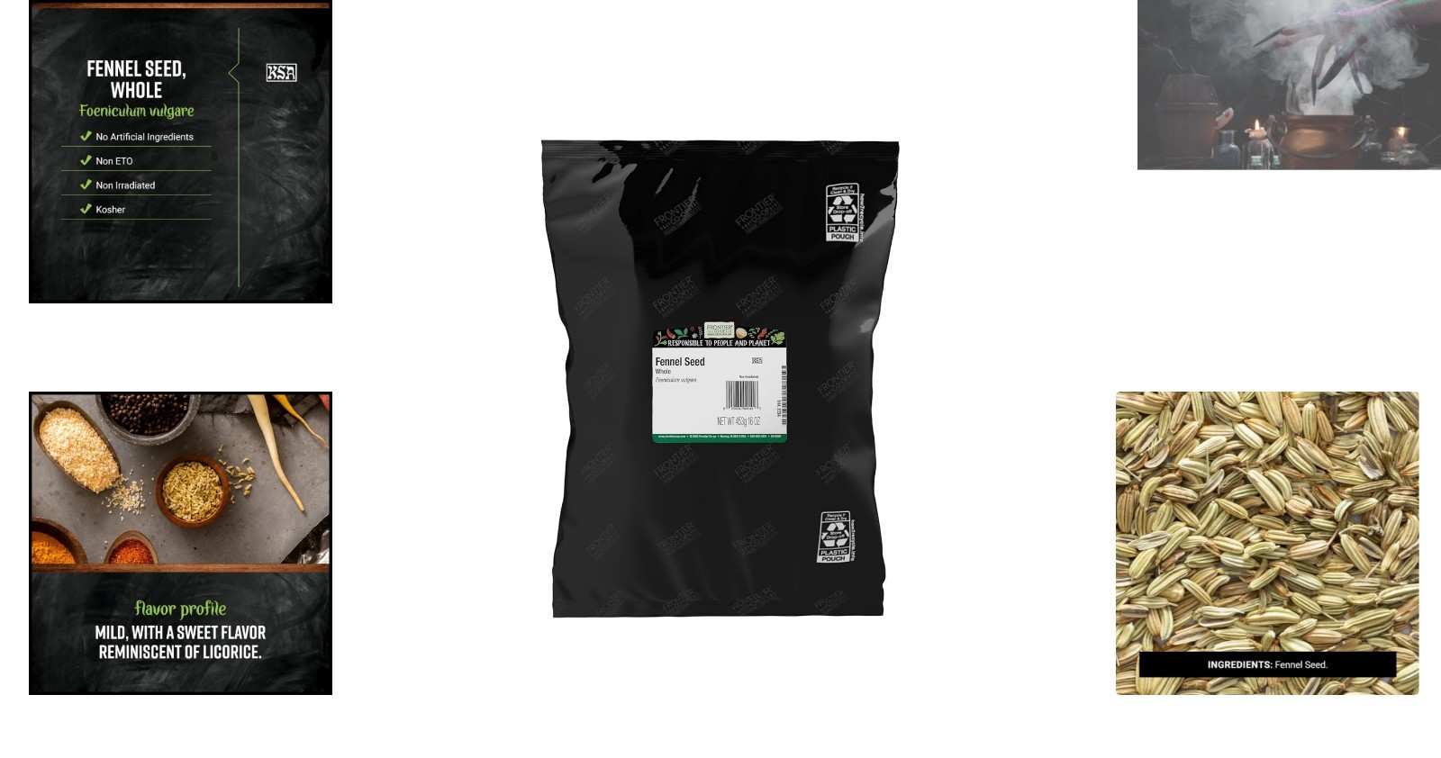 Bulk 16oz Whole Fennel Seeds – Mild Sweet Flavor & Eco-Friendly Packaging