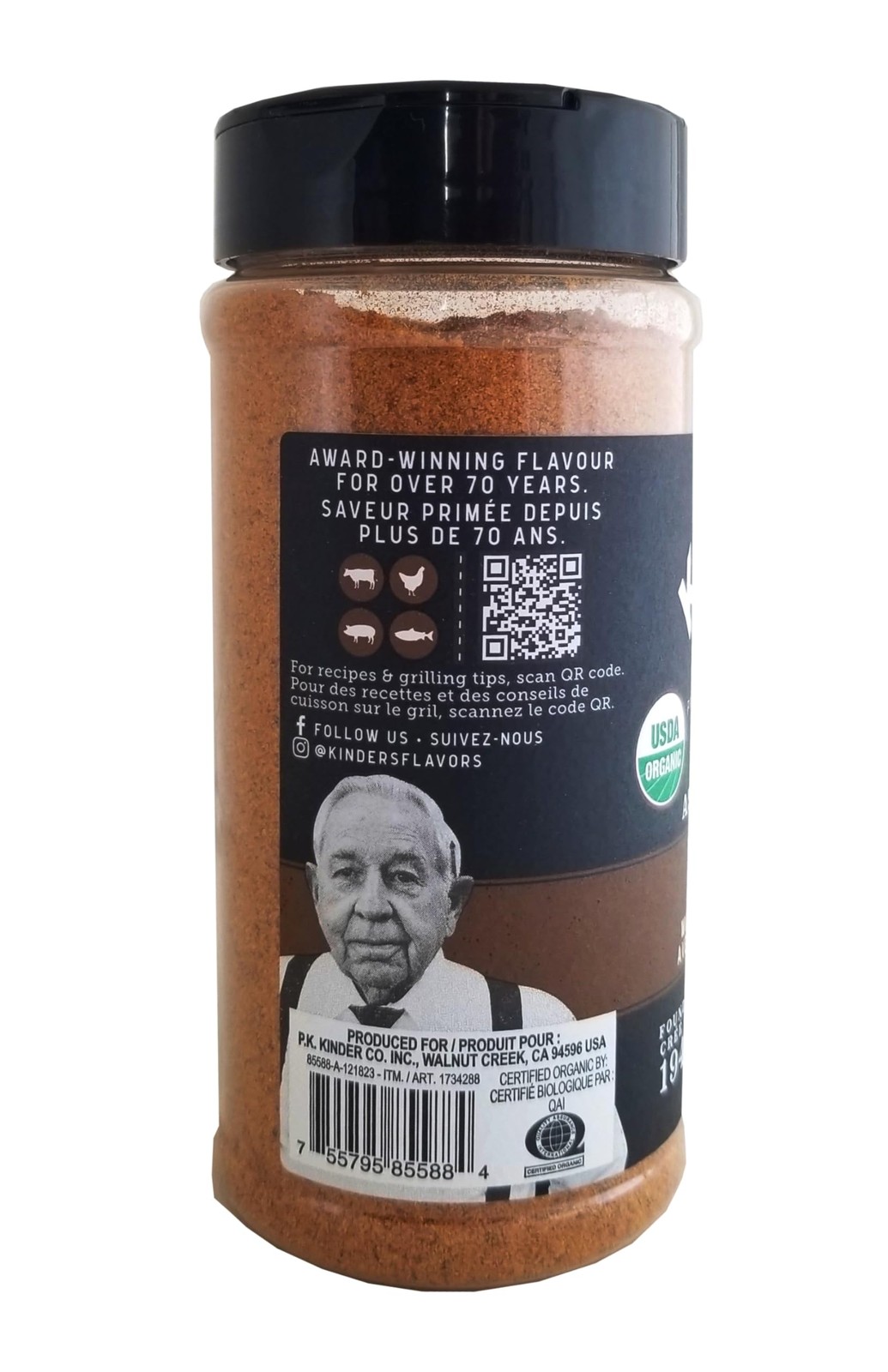 Garlic Seasoning Woodfired Hardwood Smoked Flavor 326g 11.4 oz Shaker