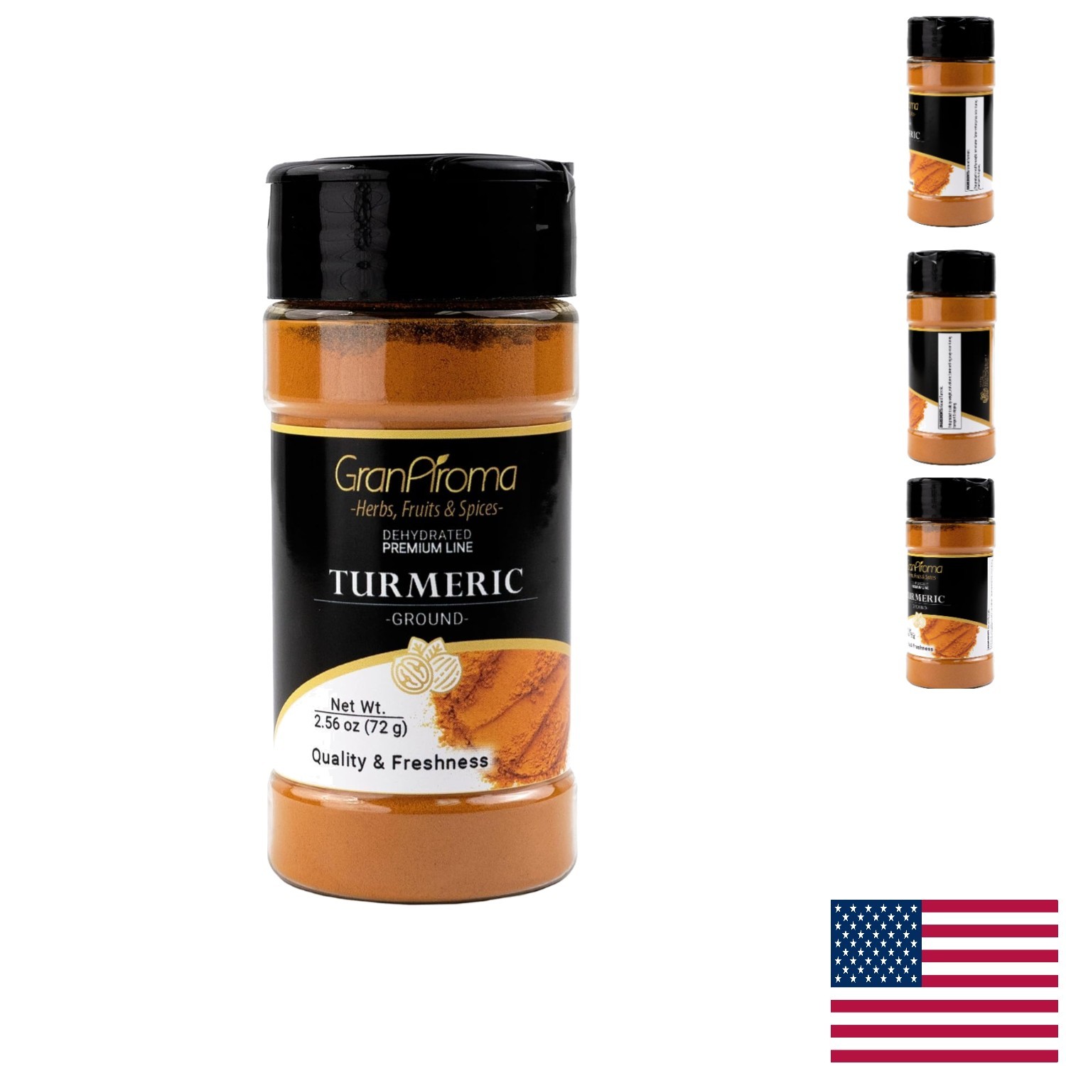 Authentic 2.56 Oz Ground Turmeric – No Artificial Flavors, Perfect for Recipes