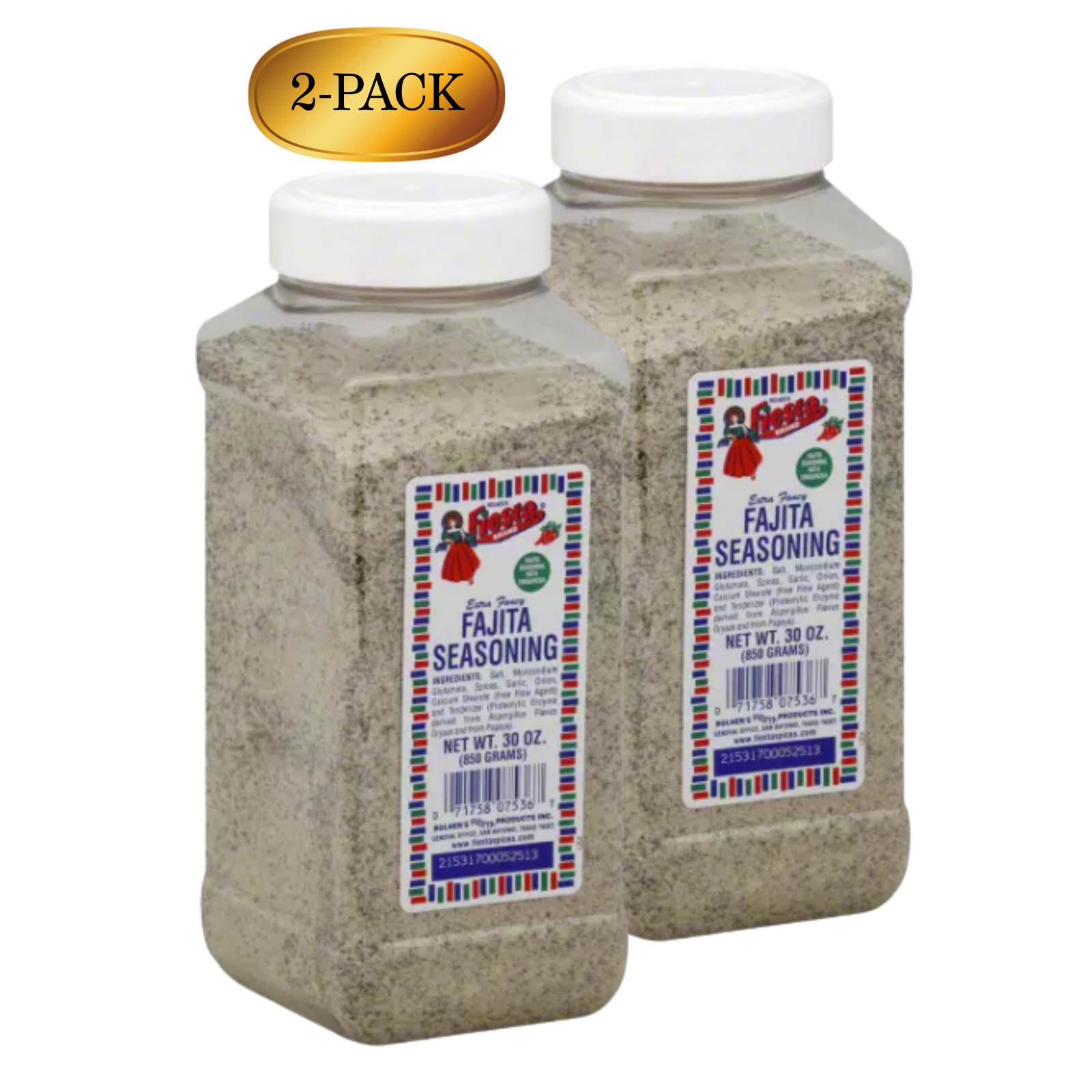 Fiesta Fajita Seasoning 30 oz (2-Pack) | Bulk Texas BBQ Spice | Fresh Stock