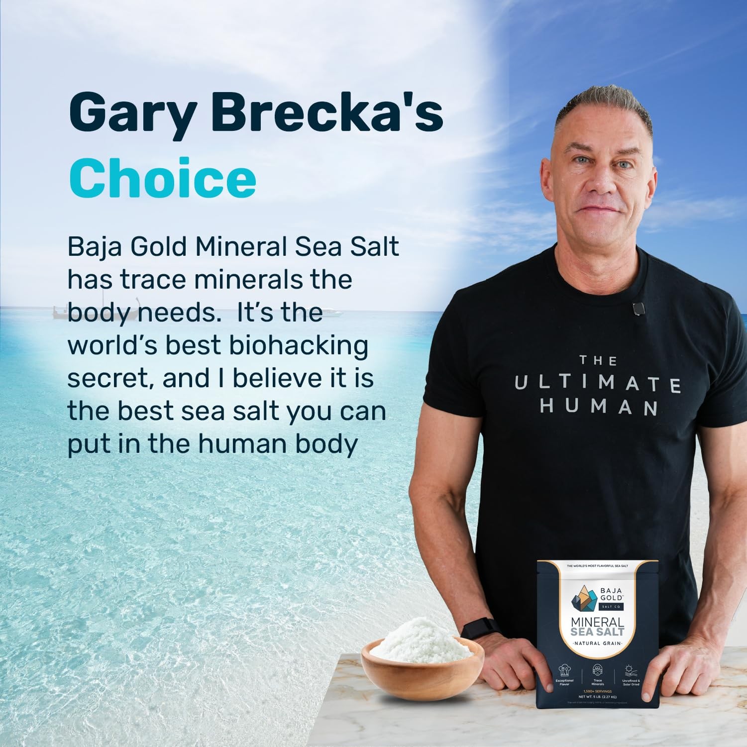 Baja Gold Mineral Sea Salt Recommended by Gary Brecka Organic Natural