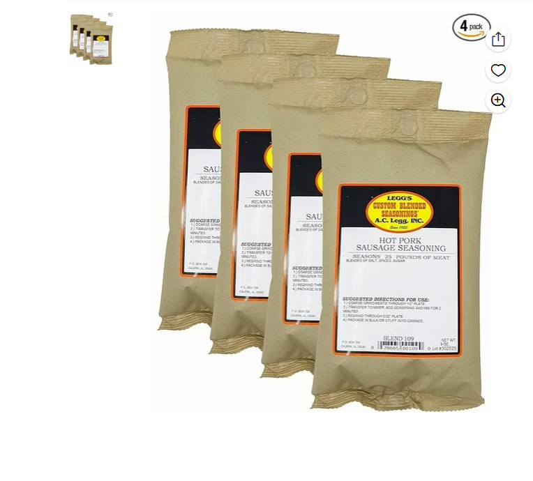 A.C. Legg INC Hot Pork Sausage Seasoning – PACK OF4