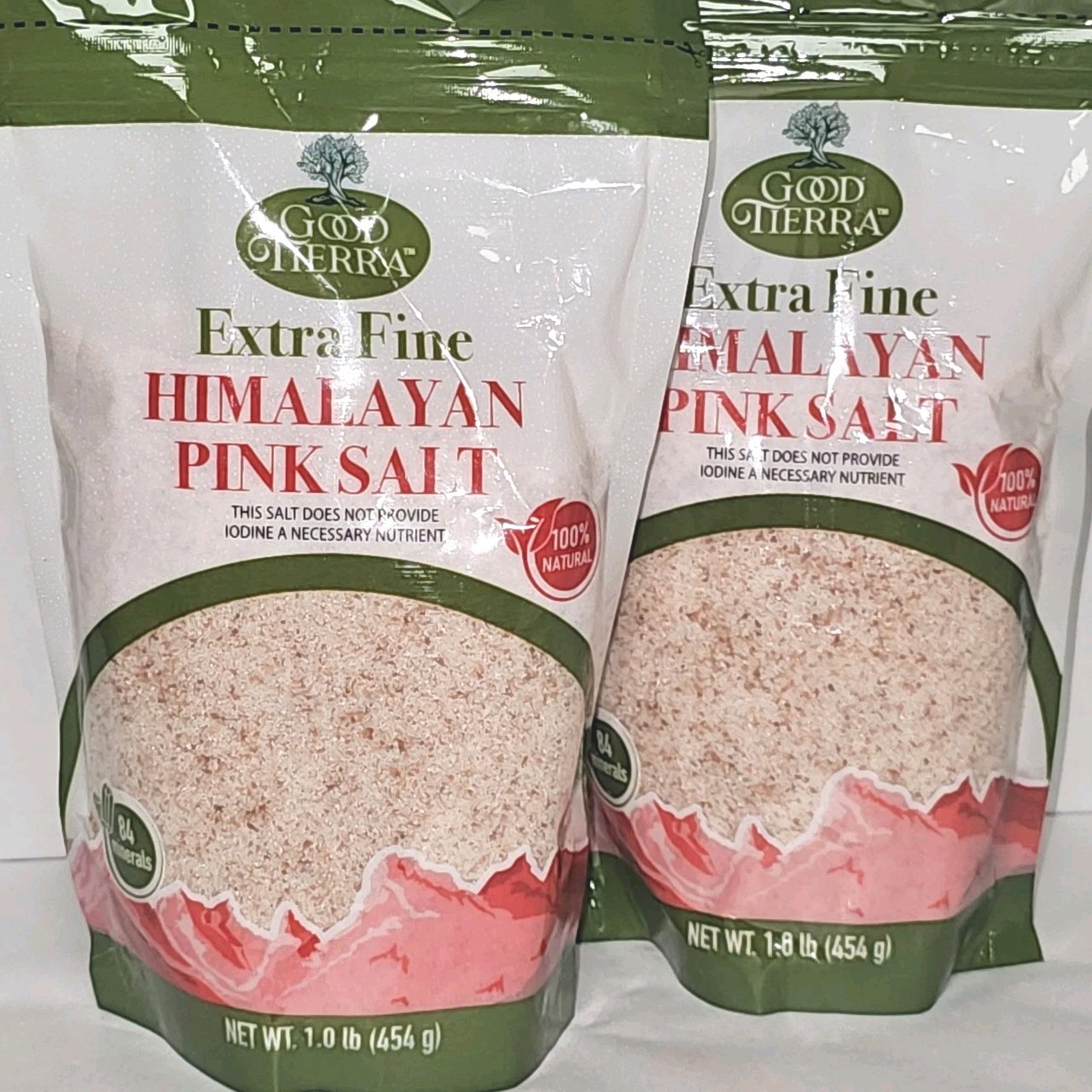 Himalayan Pink Salt 2 Pack Extra Fine Mineral Rich Gourmet Cooking Good Tierra