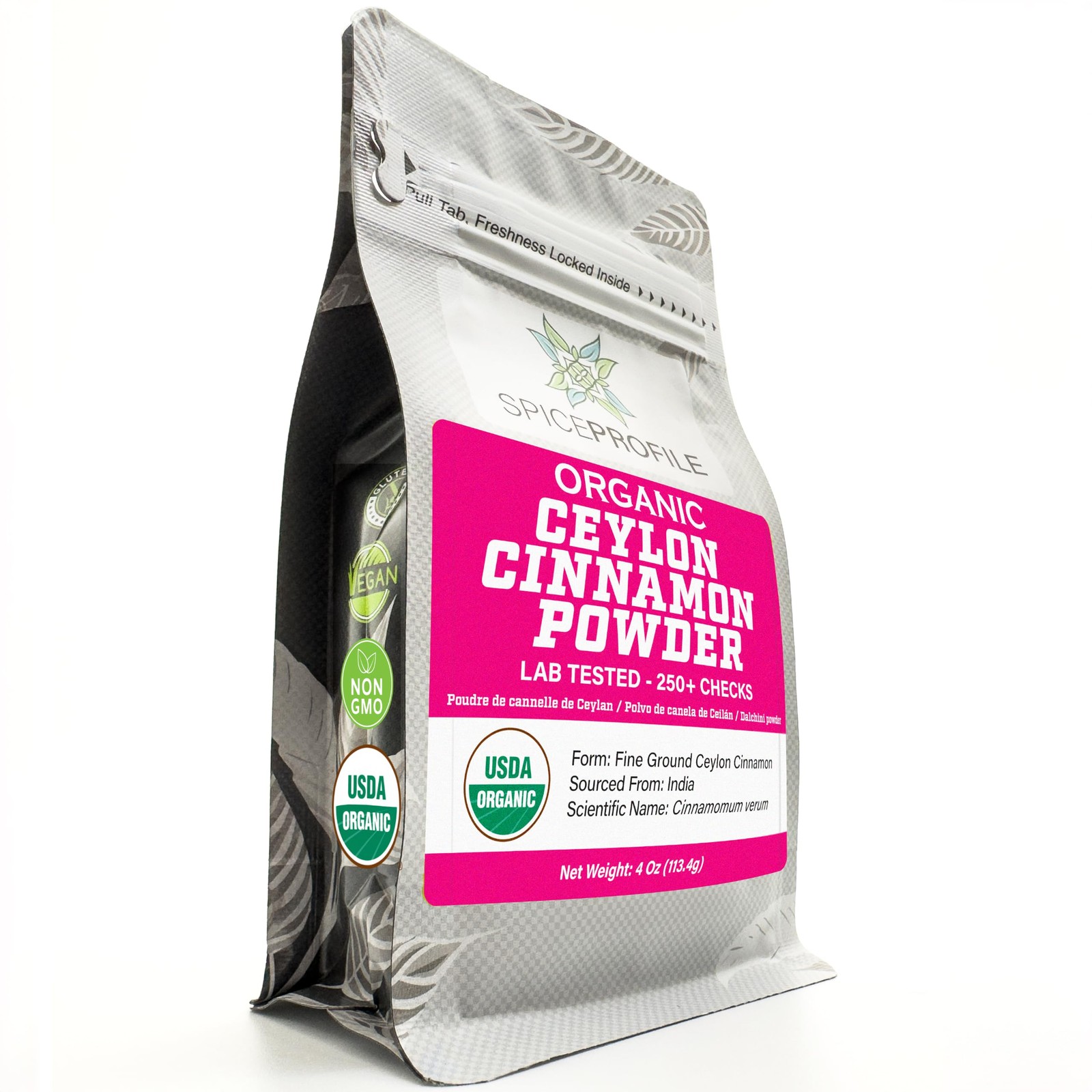 Organic Ceylon Cinnamon Powder | 4 oz | Lab Tested