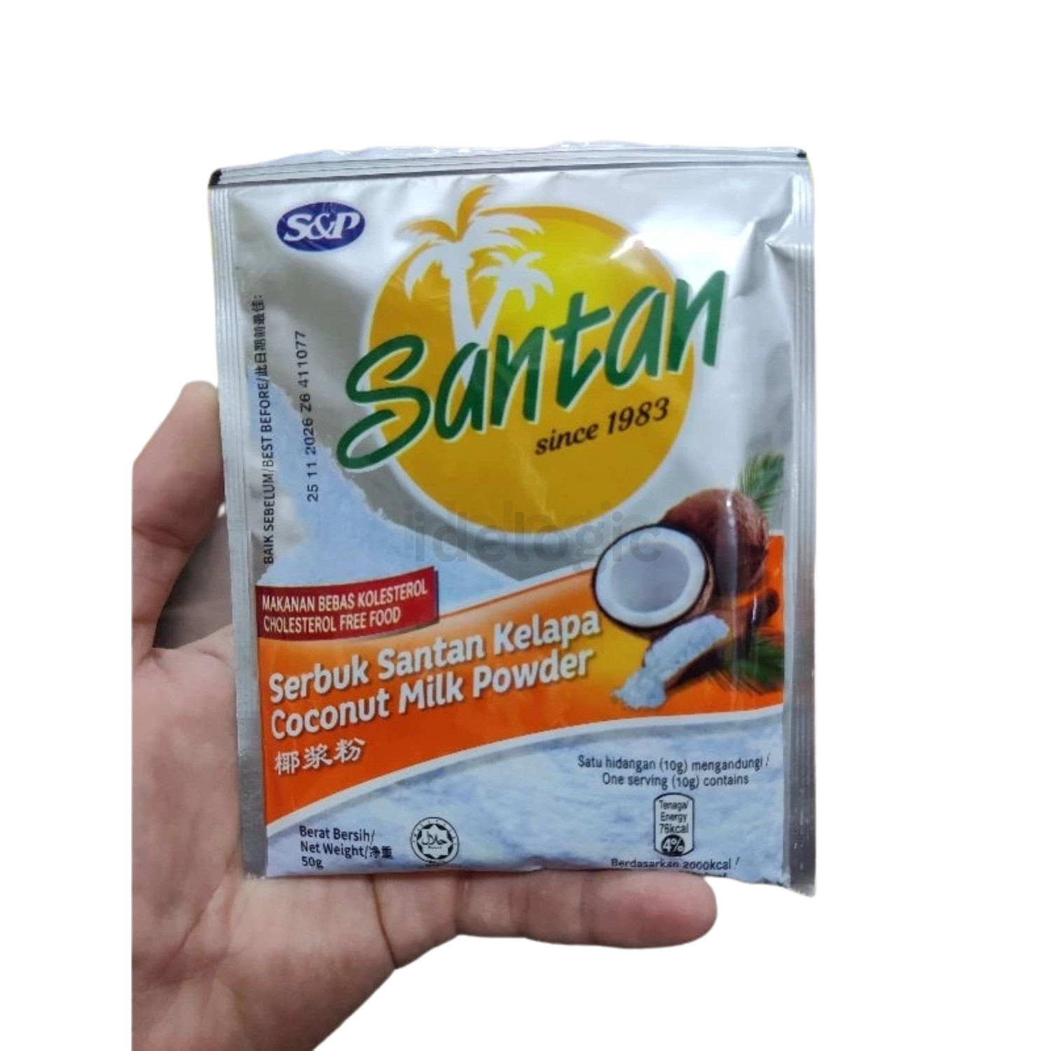 8 x 50 g. Coconut Cream Powder Essential Ingredient for Cooking And Baking