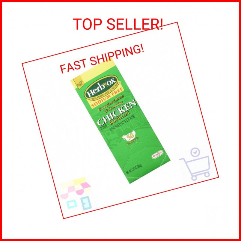 Herb-ox Hormel Herb Ox Chicken Bouillon Sodium Free 50 Packets