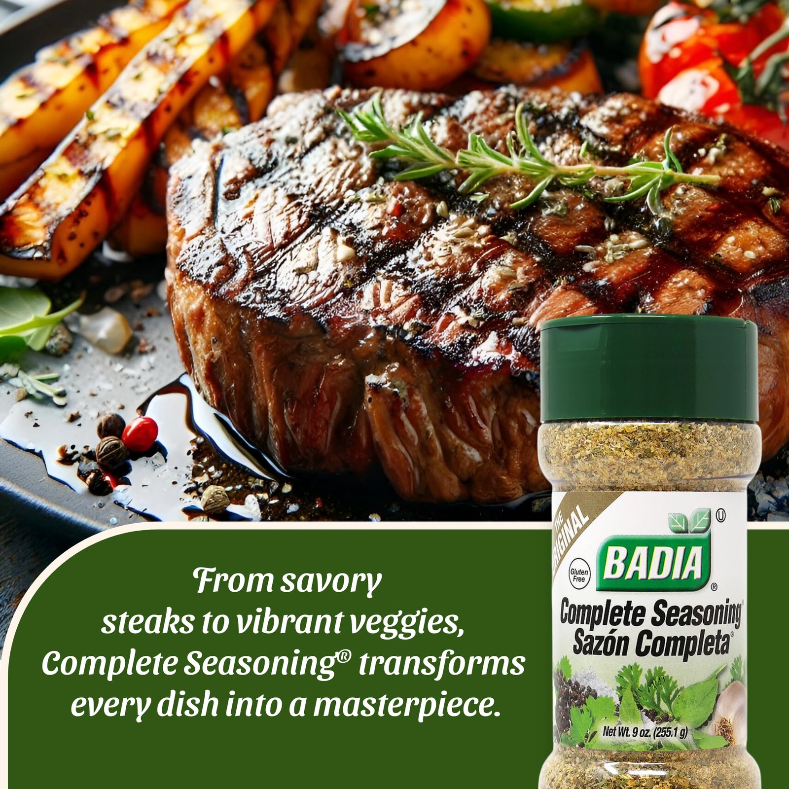 Badia Complete Seasoning 9 oz – All-Purpose Spice Blend 9 Ounce (Pack of 1)