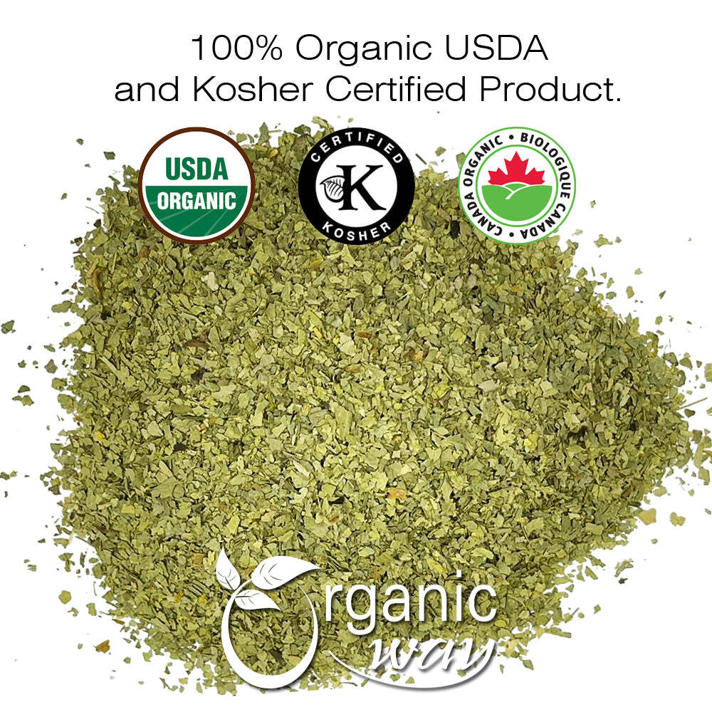 Organic Way Senna Leaf Cut & Sifted – Organic, Kosher & USDA Certified