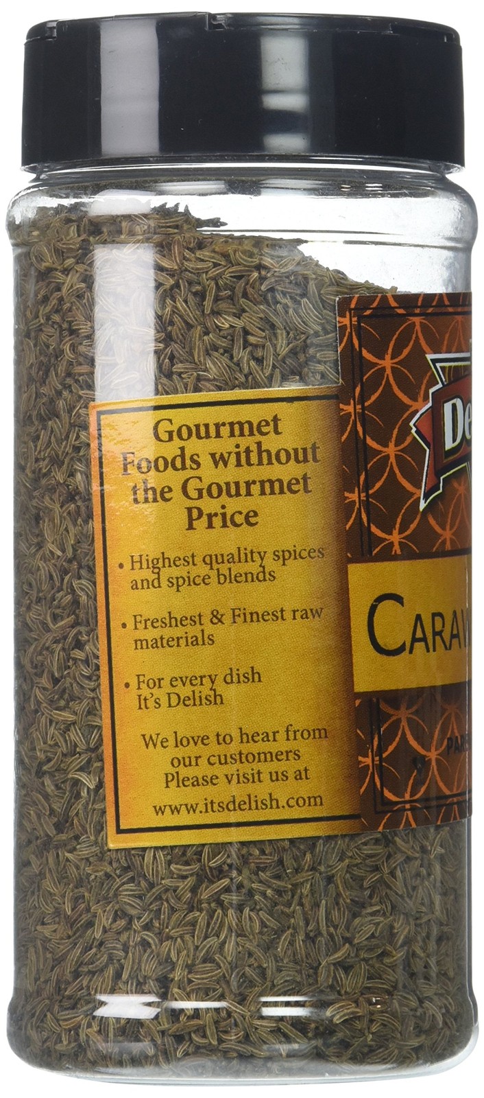 Gourmet Caraway Seeds by Its Delish, Medium Jar, 7 oz 7 Ounce (Pack of 2)