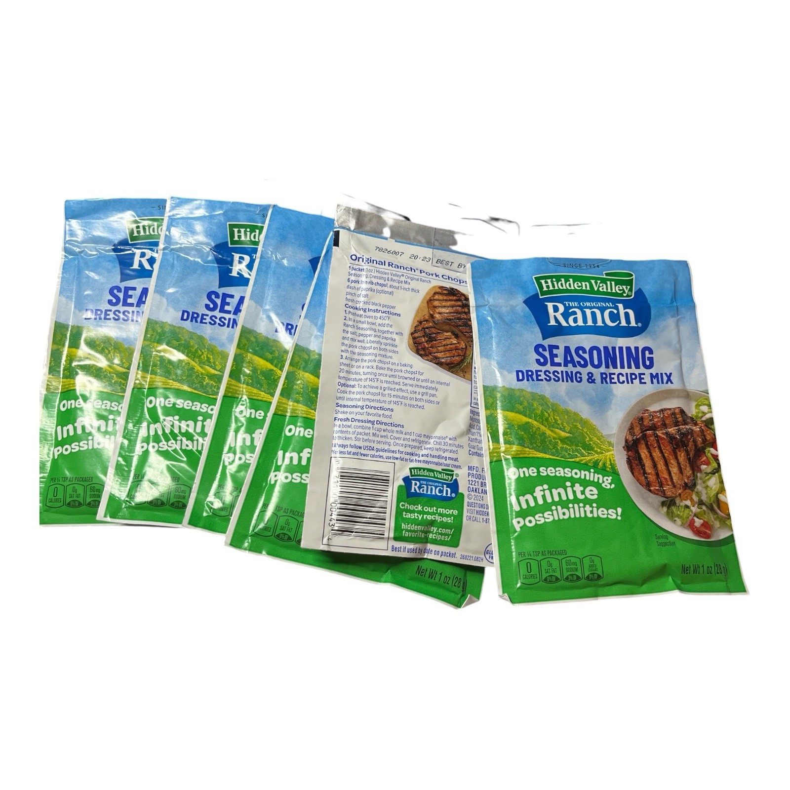 Hidden Valley Original Ranch Salad Dressing Seasoning Mix Pack of 6