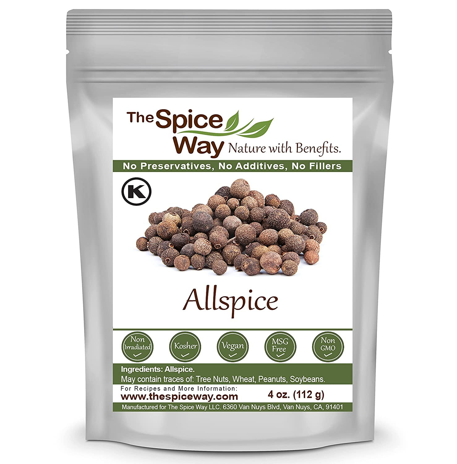 The Spice Way Allspice – Whole ( 4 Oz ) a Multipurpose Berry for Curries, Sauces