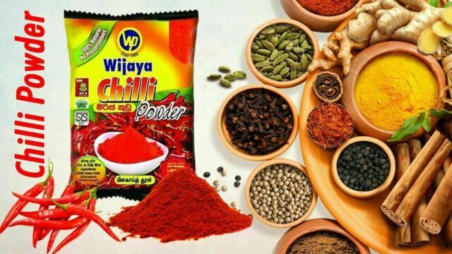 Sri Lankan WIJAYA CHILLI POWDER Premium Quality 100% Species Pure