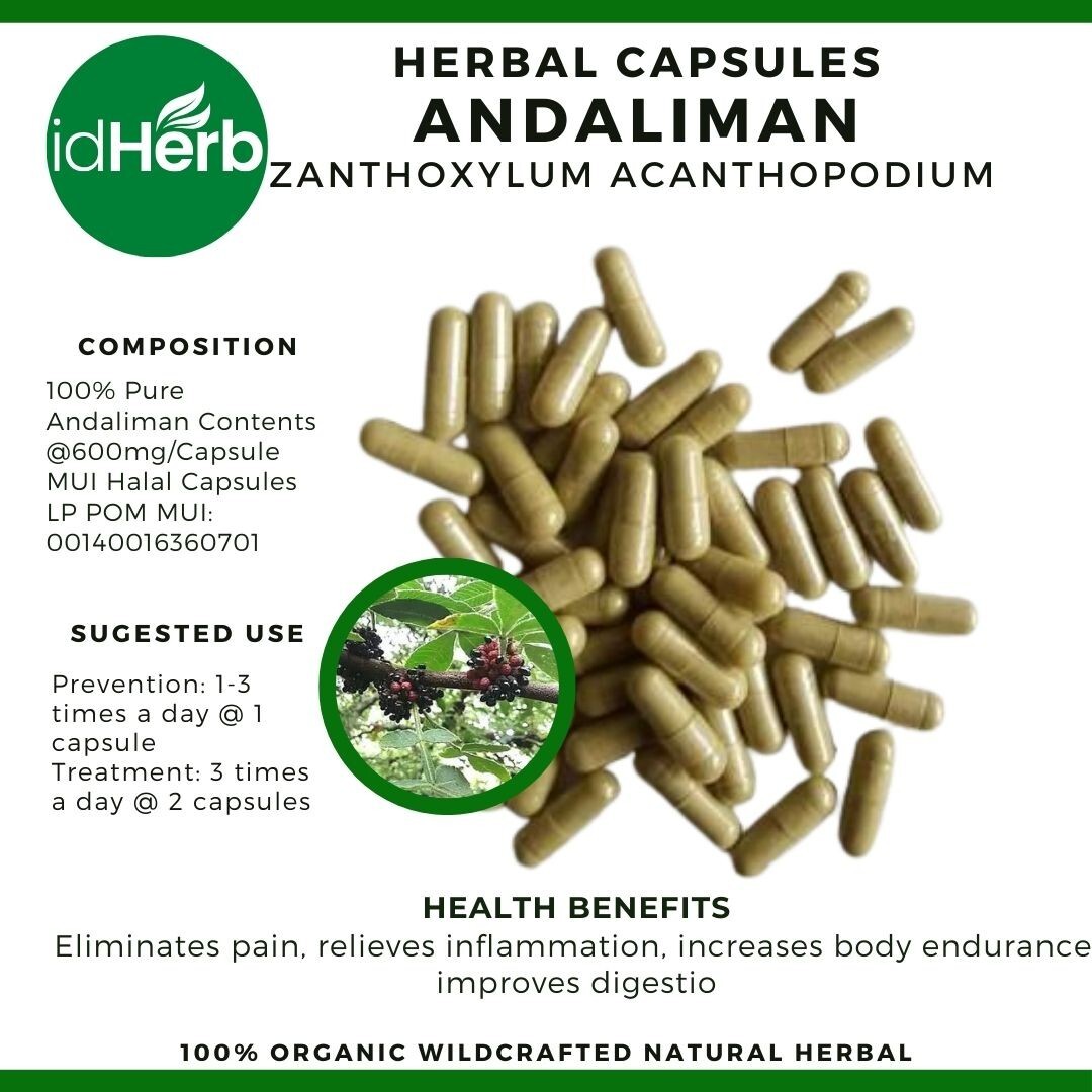 Capsules Zanthoxylum Acanthopodium Adaliman Natural herbal Organic 100% Herbs